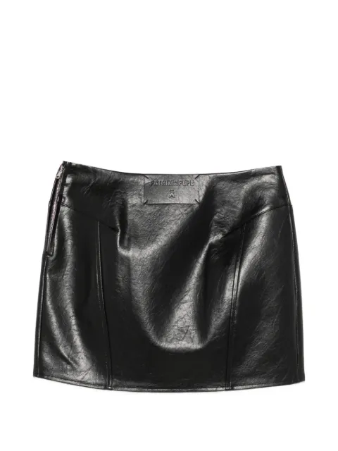 Patrizia Pepe logo-patch coated skirt