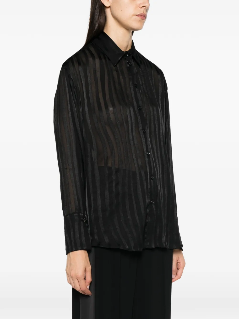 Patrizia Pepe Dévoré Oversized Shirt In Multi
