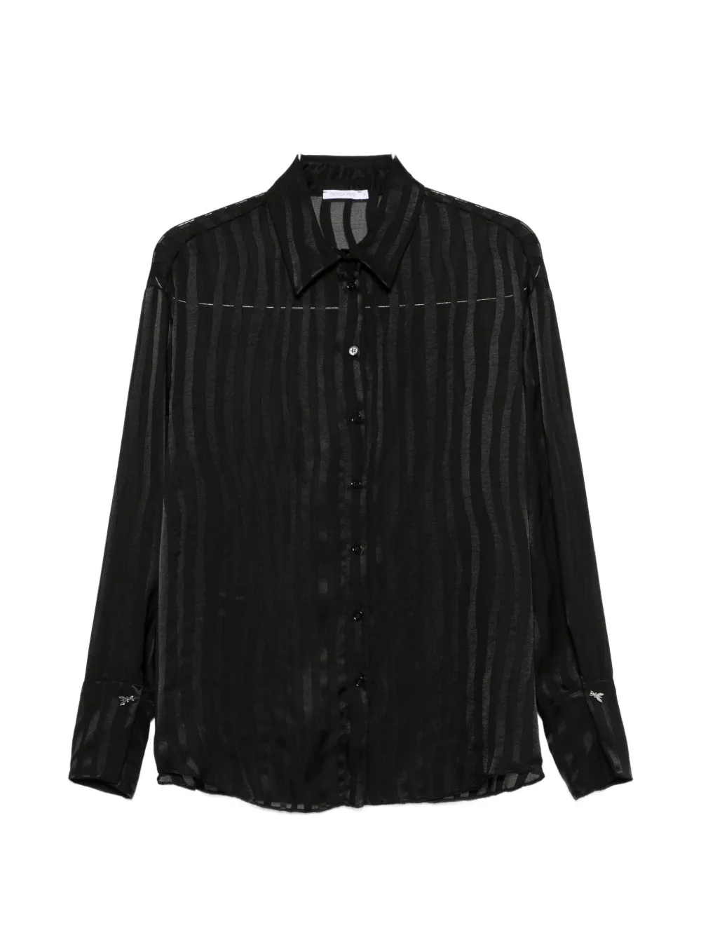 Patrizia Pepe Dévoré Oversized Shirt In Multi