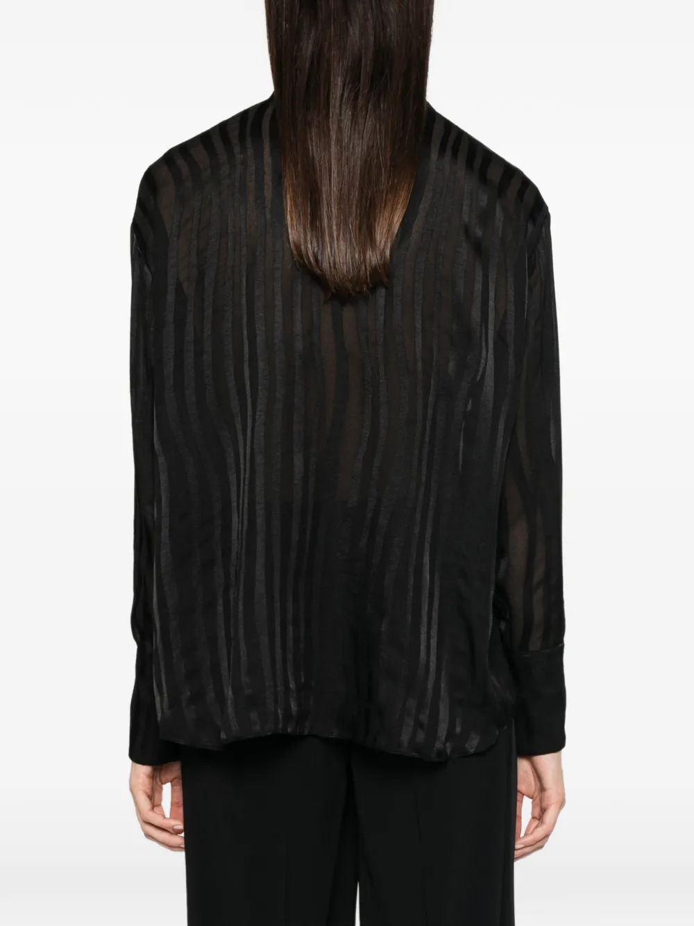 Patrizia Pepe Dévoré Oversized Shirt In Multi