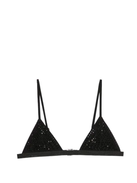 Patrizia Pepe rhinestone triangle bra