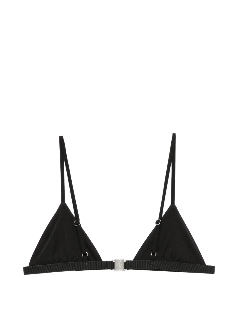 Patrizia Pepe rhinestone triangle bra Zwart