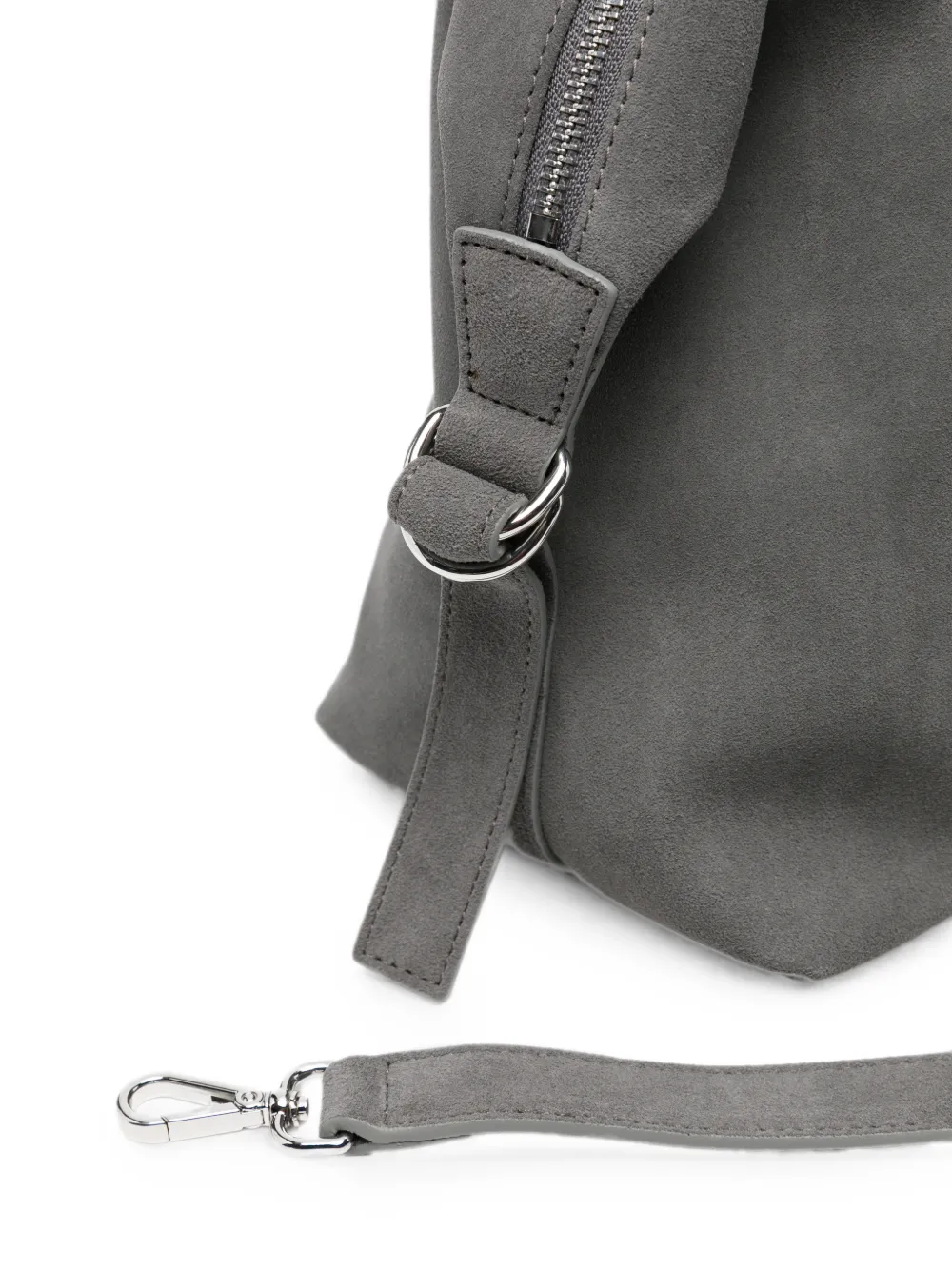 Patrizia Pepe New Business suède shopper Grijs