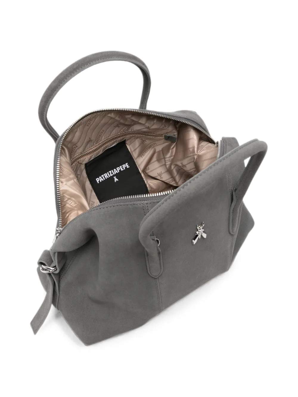 Patrizia Pepe New Business suède shopper Grijs
