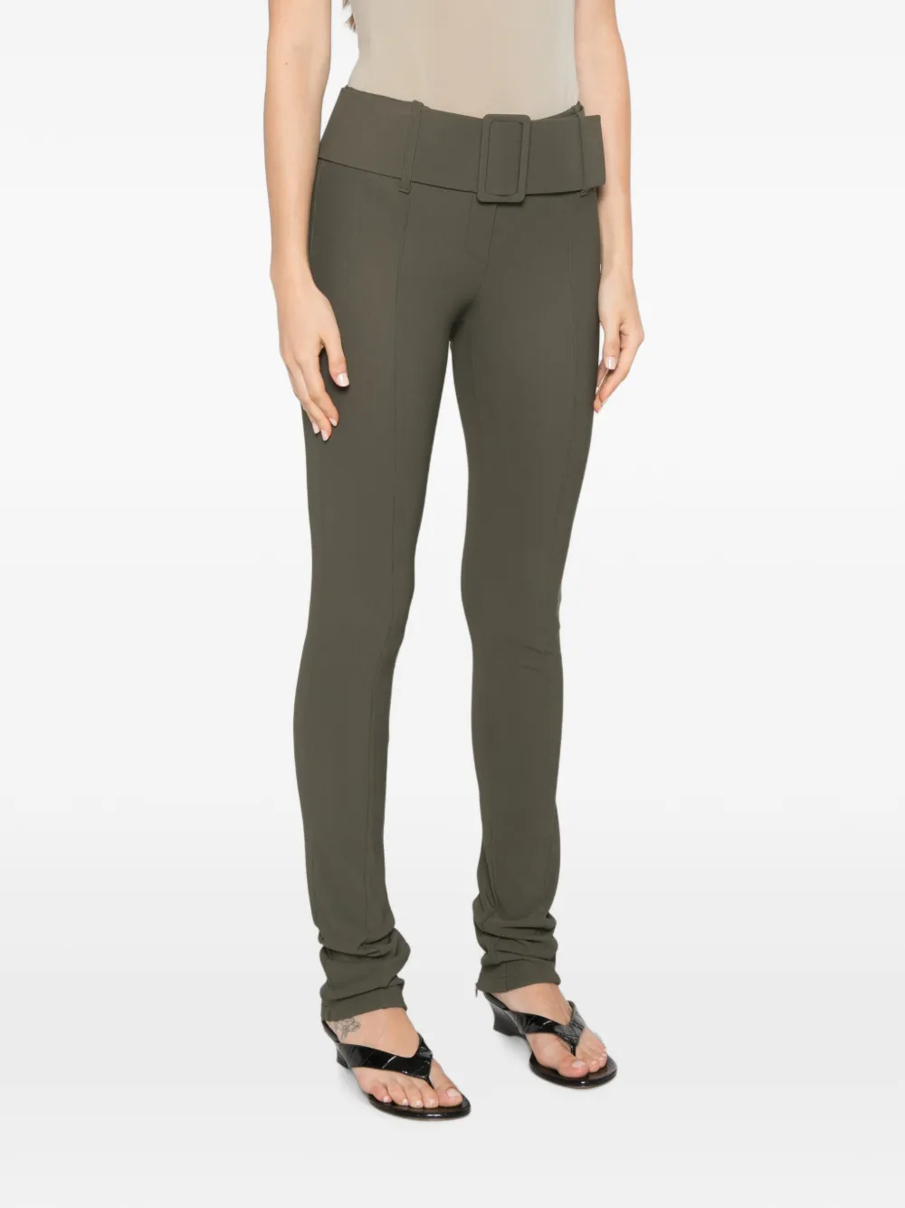 Patrizia Pepe Slim-fit broek Groen