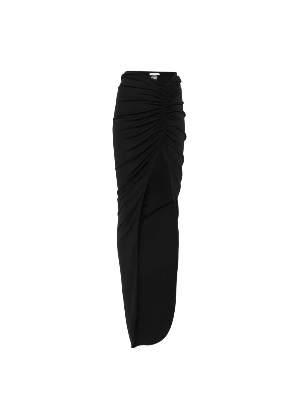 Patrizia Pepe ruched asymmetric skirt - Nero