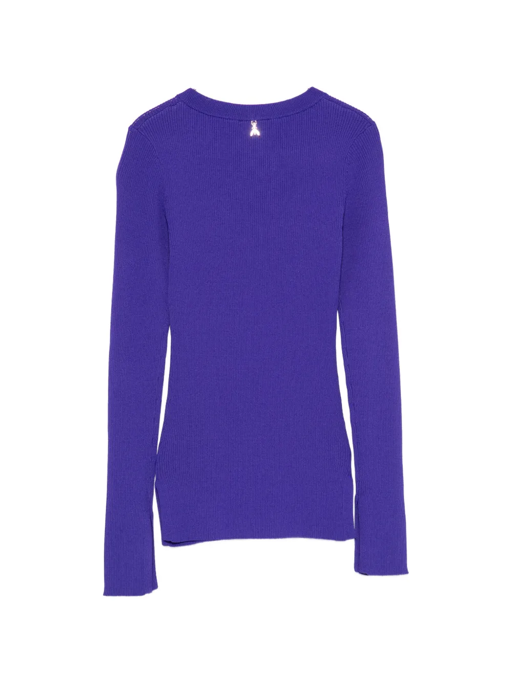 Patrizia Pepe ribbed-knit slim-fit knit Paars