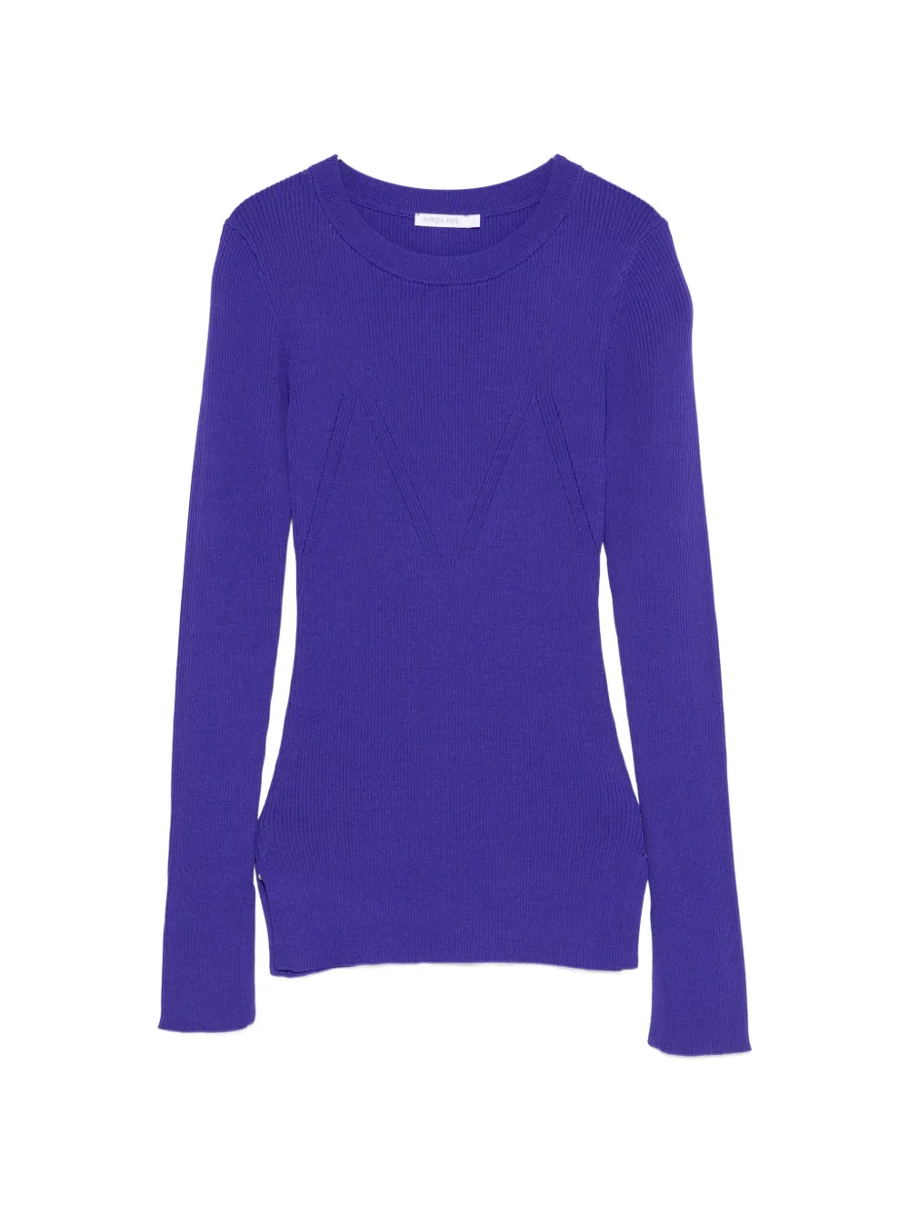 Patrizia Pepe ribbed-knit slim-fit knit - Violett