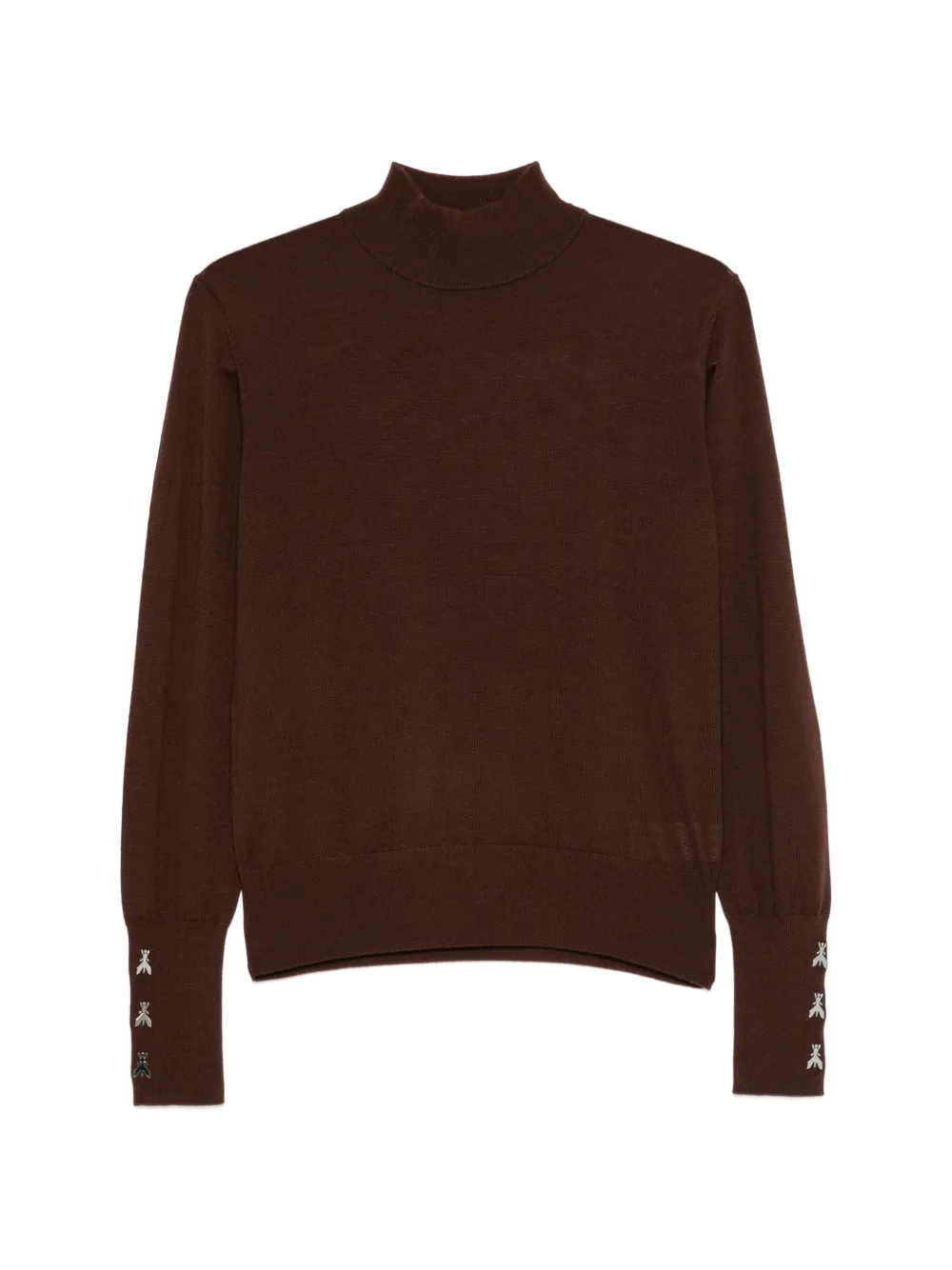 Patrizia Pepe embellished turtleneck knit - Braun