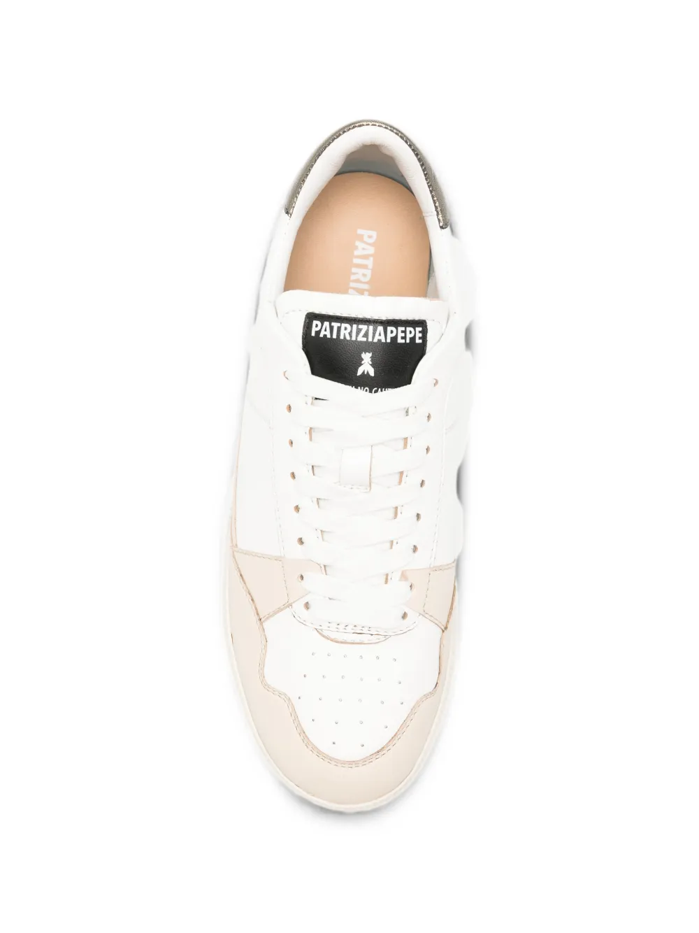 Patrizia Pepe Fly '93 laminated sneakers Wit