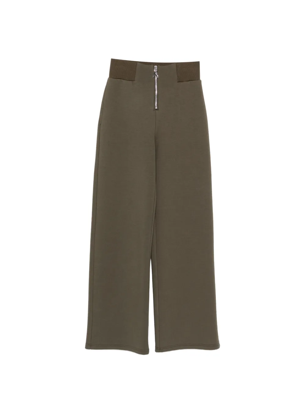 Patrizia Pepe zip-fastening wide-leg trousers - Grün