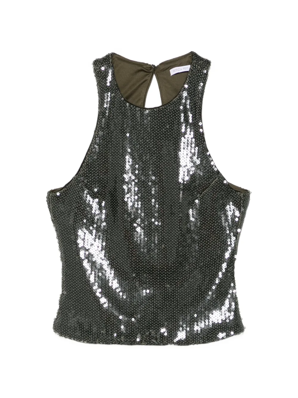 Patrizia Pepe sequin-embellished tank top - Grün