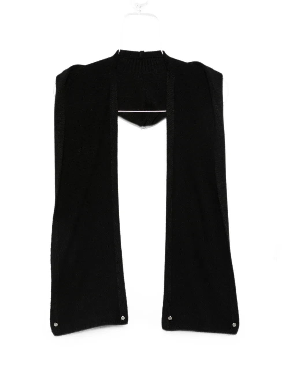 Patrizia Pepe hooded knit scarf - Nero