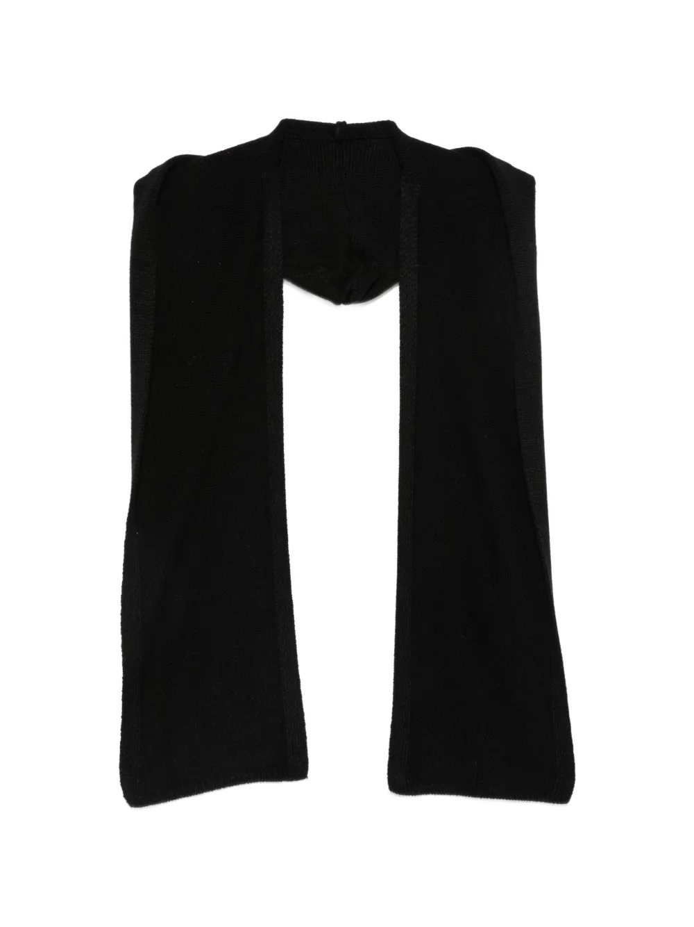 Patrizia Pepe hooded knit scarf - Nero