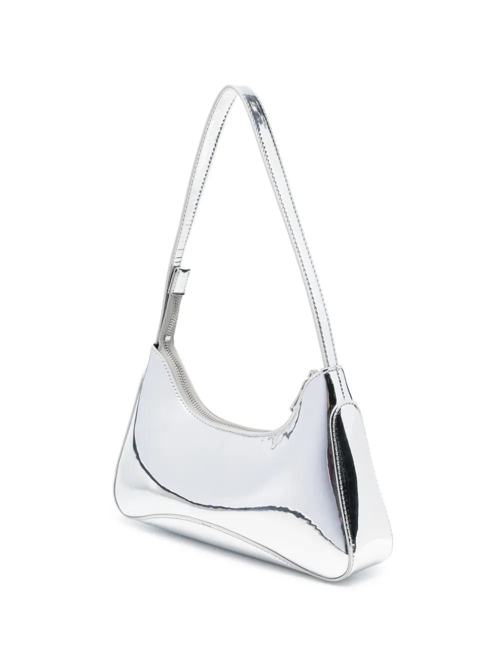 Patrizia Pepe Metallic schoudertas Zilver