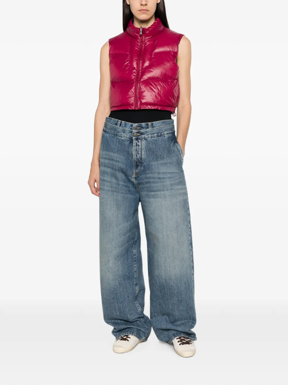 Patrizia Pepe Omkeerbare bodywarmer Rood
