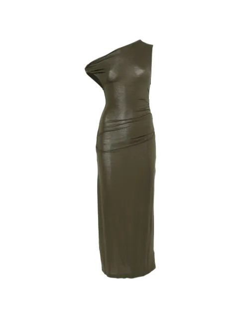 Patrizia Pepe vestido midi con diseño asimétrico y drapeado