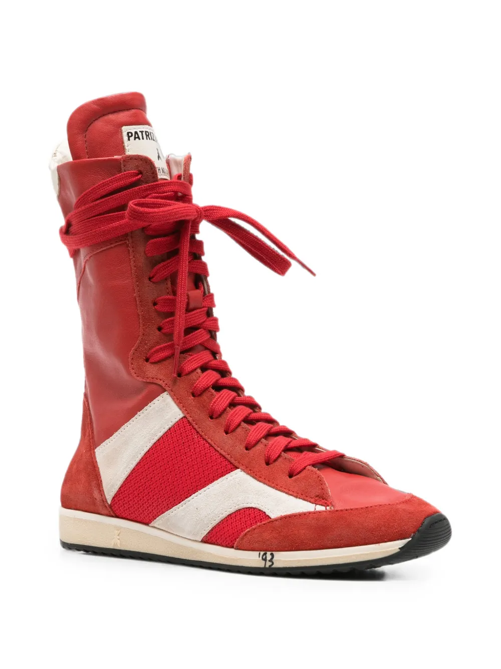 Patrizia Pepe Racing Skin '93 sneakers Rood