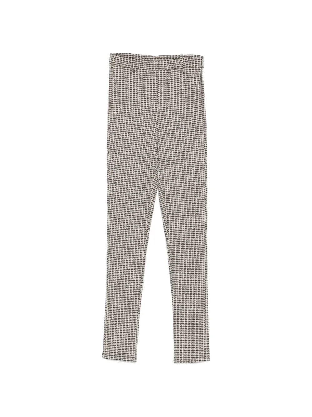 Patrizia Pepe houndstooth-pattern slim-fit trousers - Nude