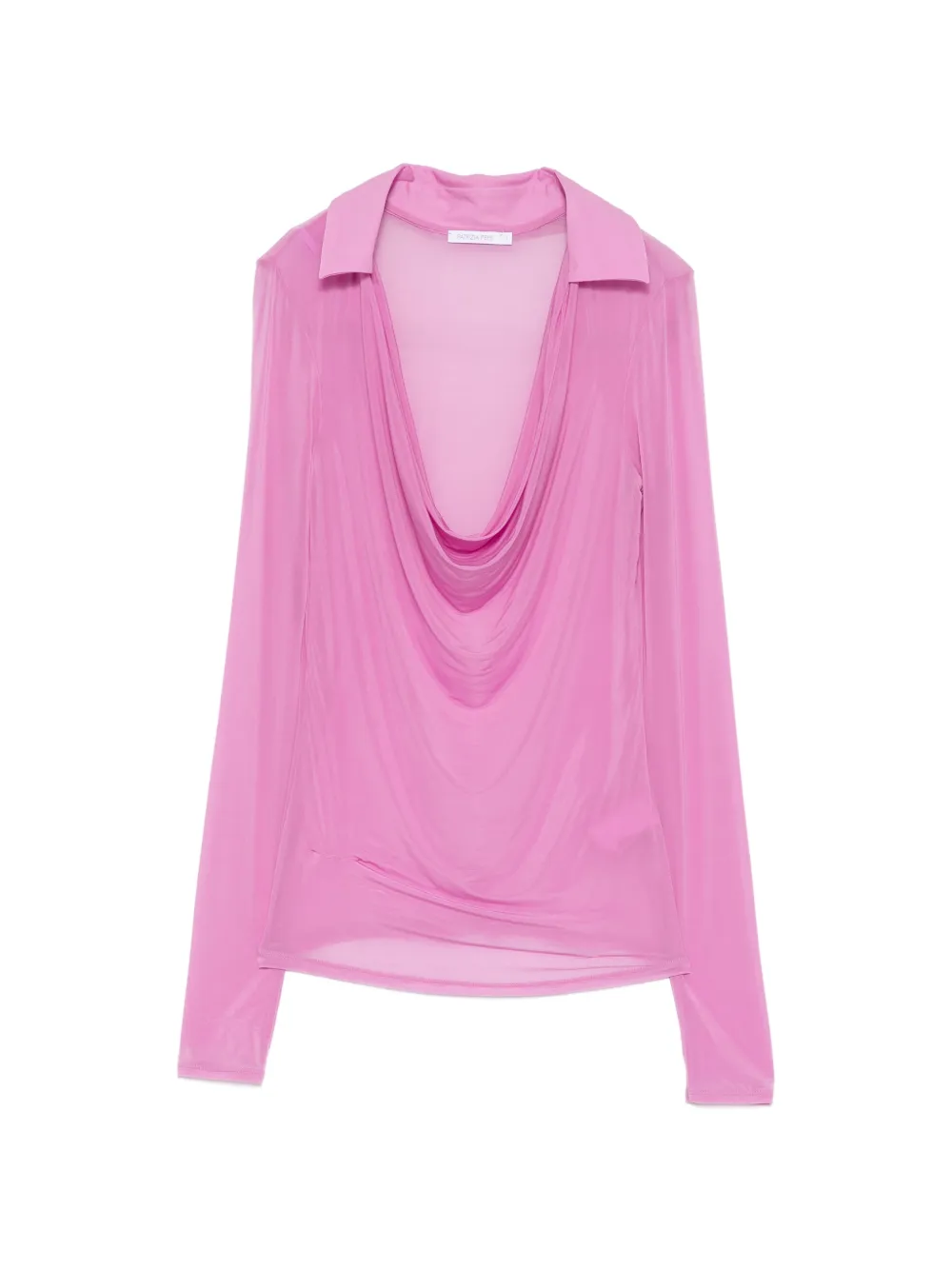 Patrizia Pepe sheer ruched top - Rosa