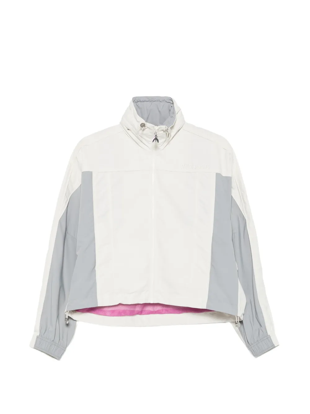 Patrizia Pepe colour-block high-neck jacket - Nude