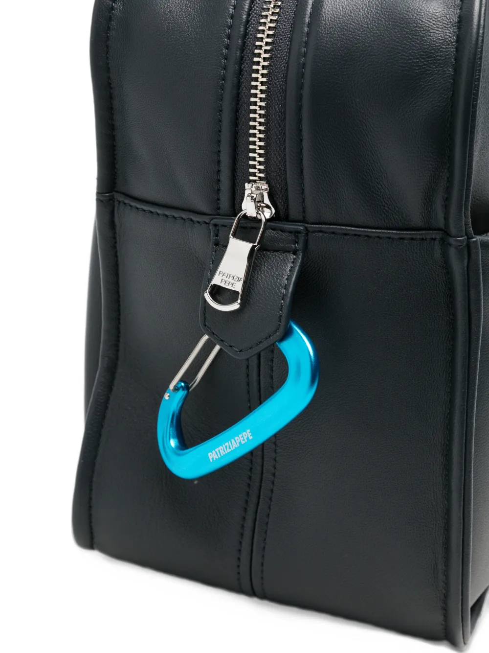 Patrizia Pepe (IM)PERFECTION leather shoulder bag Blauw