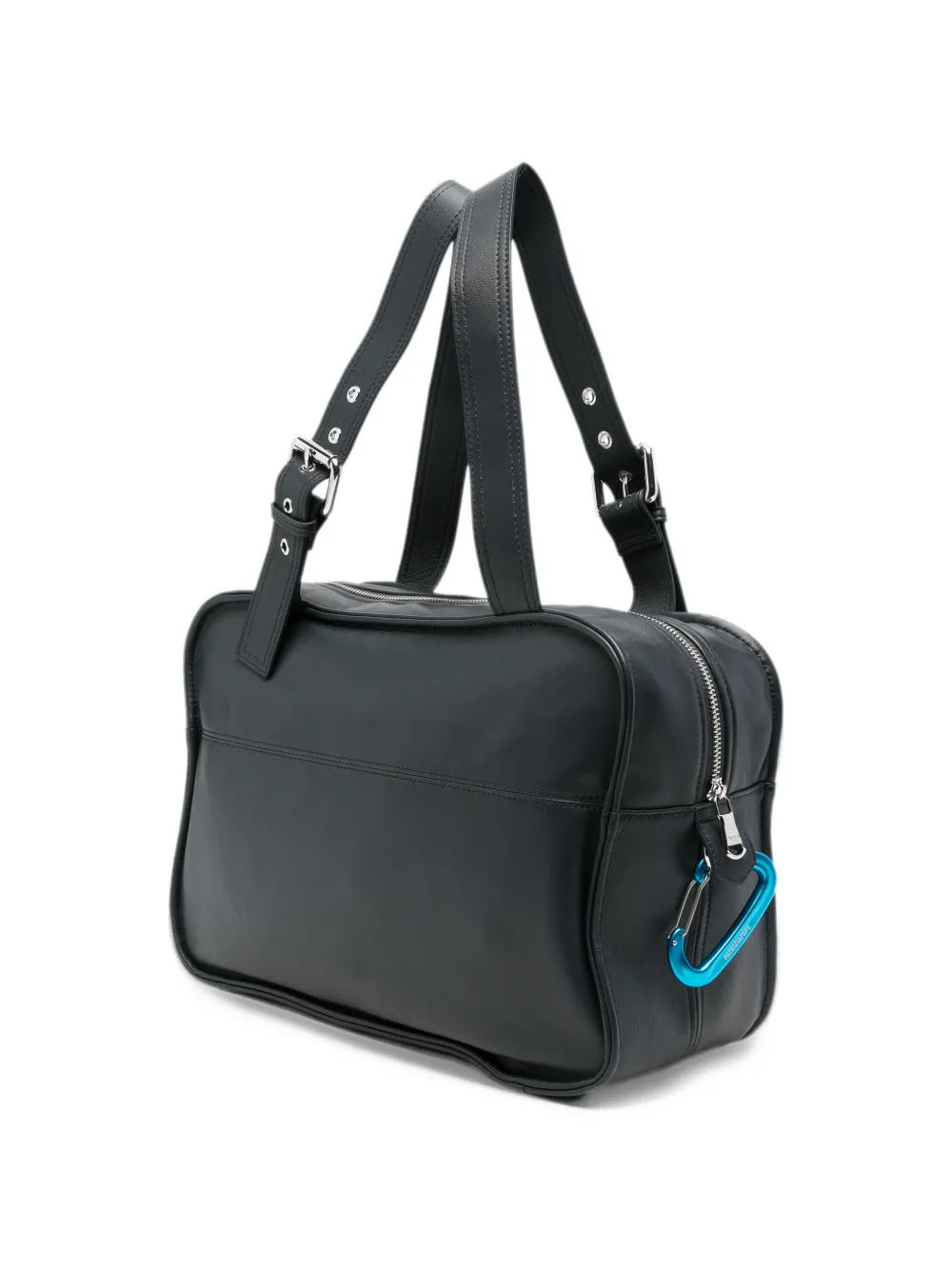Patrizia Pepe (IM)PERFECTION leather shoulder bag Blauw