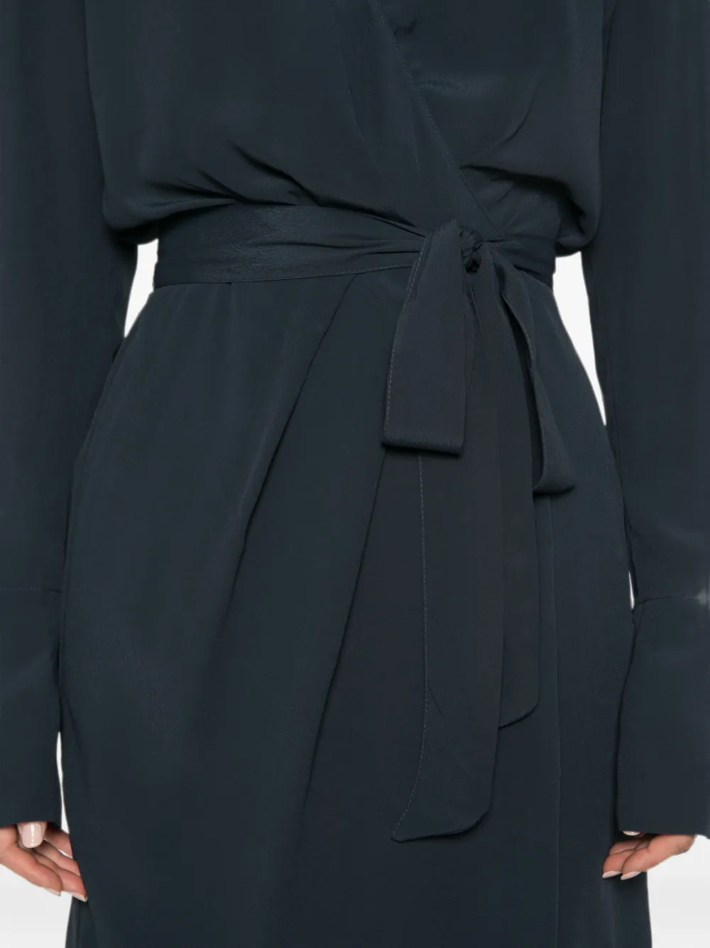 Patrizia Pepe Wikkeljurk met gestrikte taille Blauw