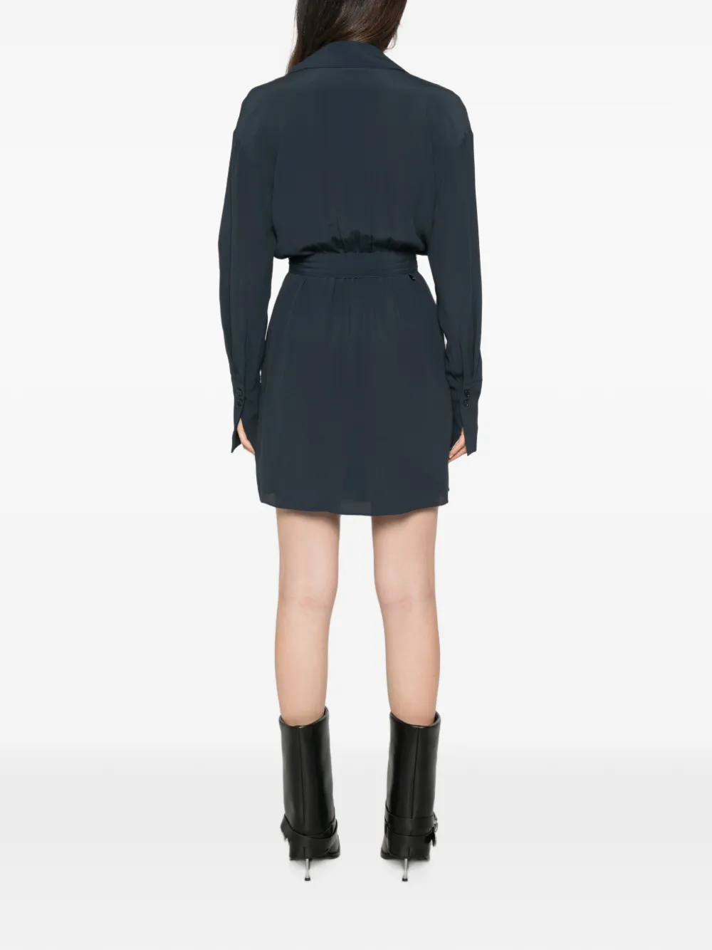 Patrizia Pepe Wikkeljurk met gestrikte taille Blauw