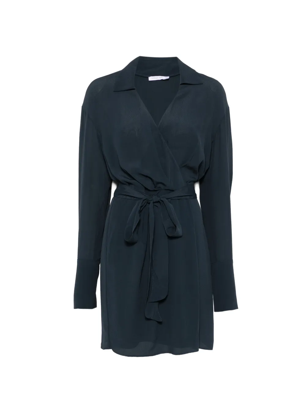 Patrizia Pepe tie-waist wrap dress - Blue