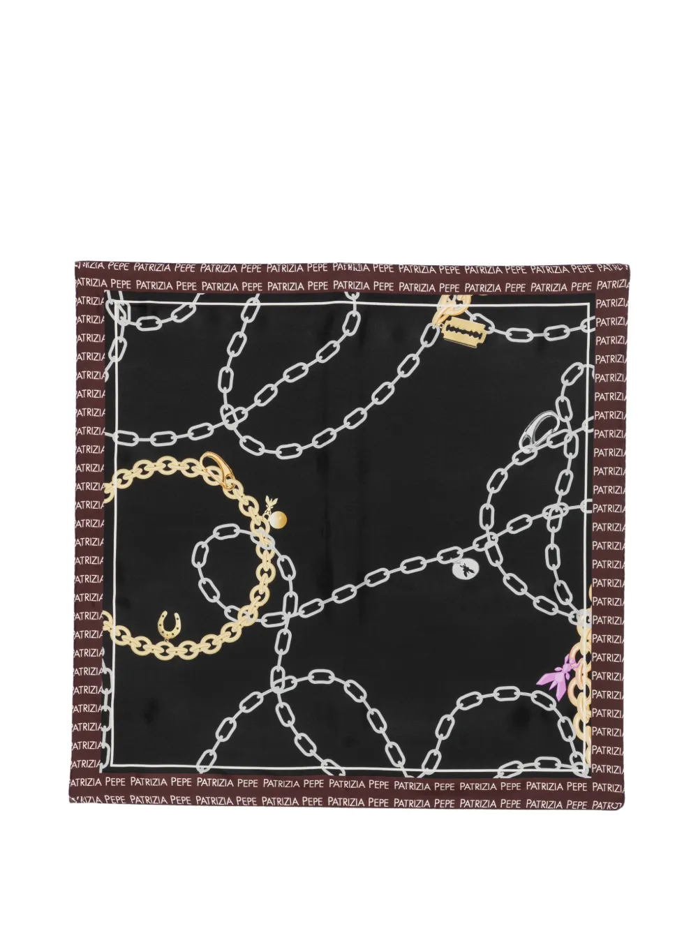 Patrizia Pepe Pepe Chain scarf - Nero