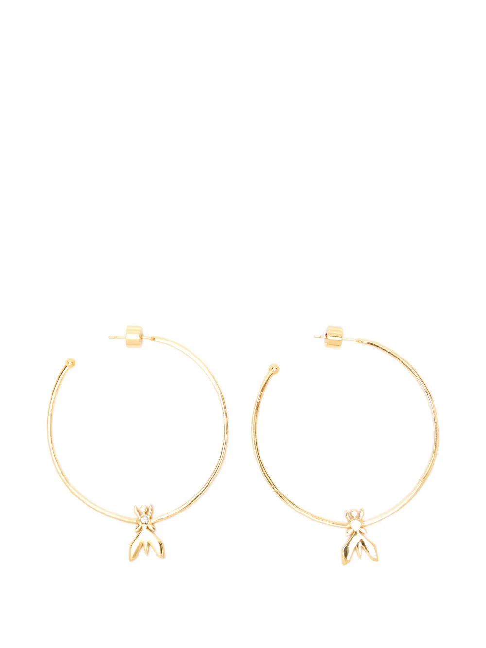Patrizia Pepe Micro Fly hoop earrings - Oro
