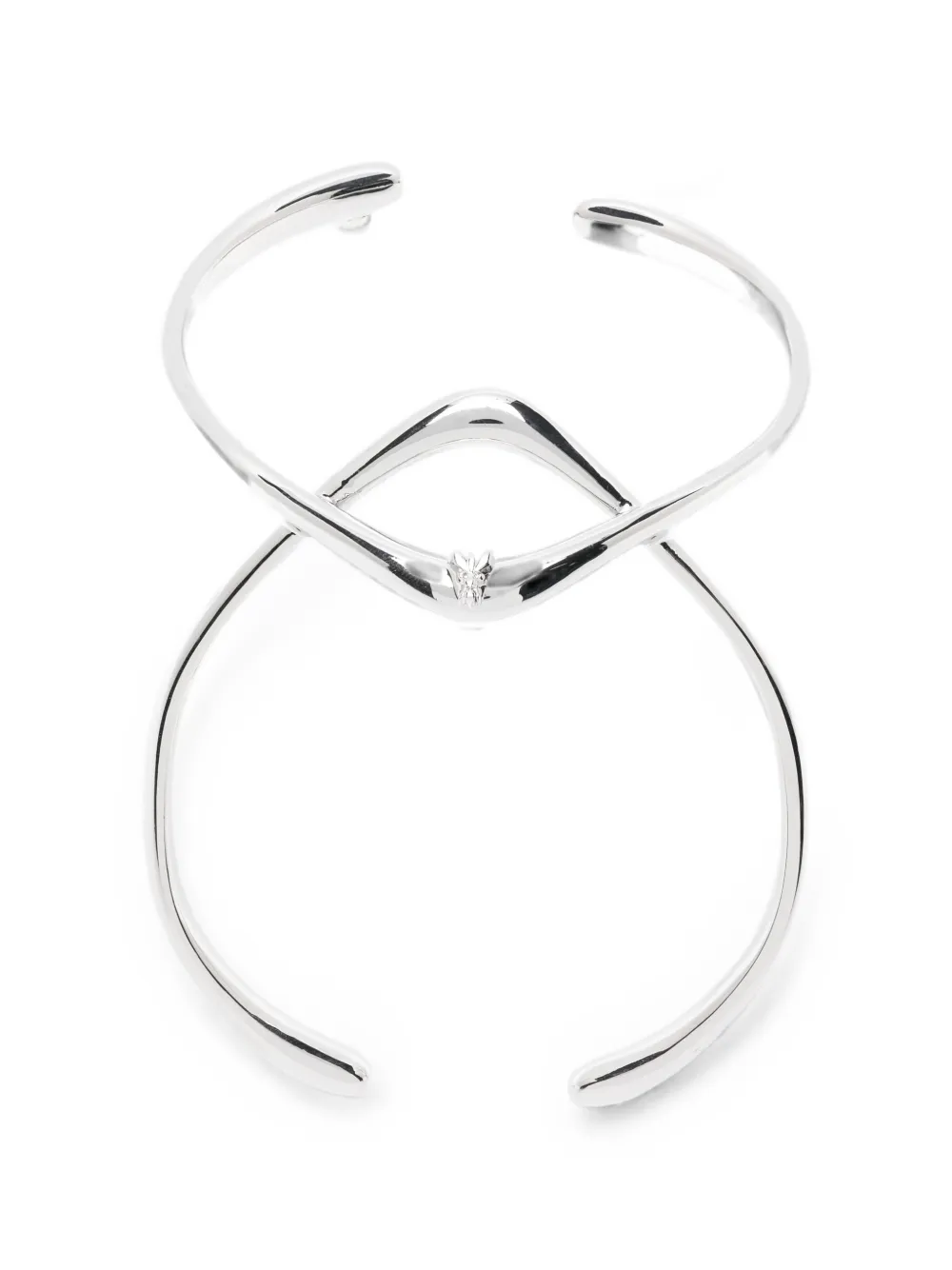 Patrizia Pepe minimalist crossover bracelet - Argento