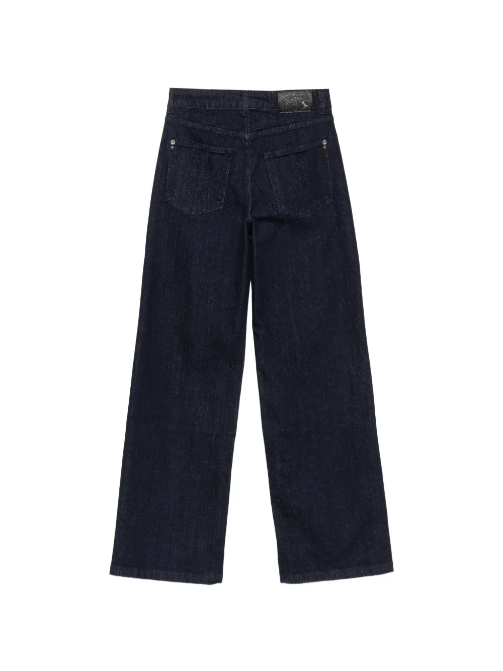 Patrizia Pepe five-pocket wide-leg jeans Blauw
