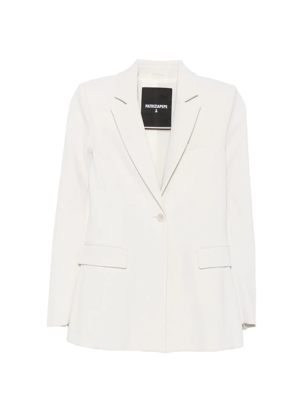 Patrizia Pepe zip-cuff single-breasted blazer - Grey