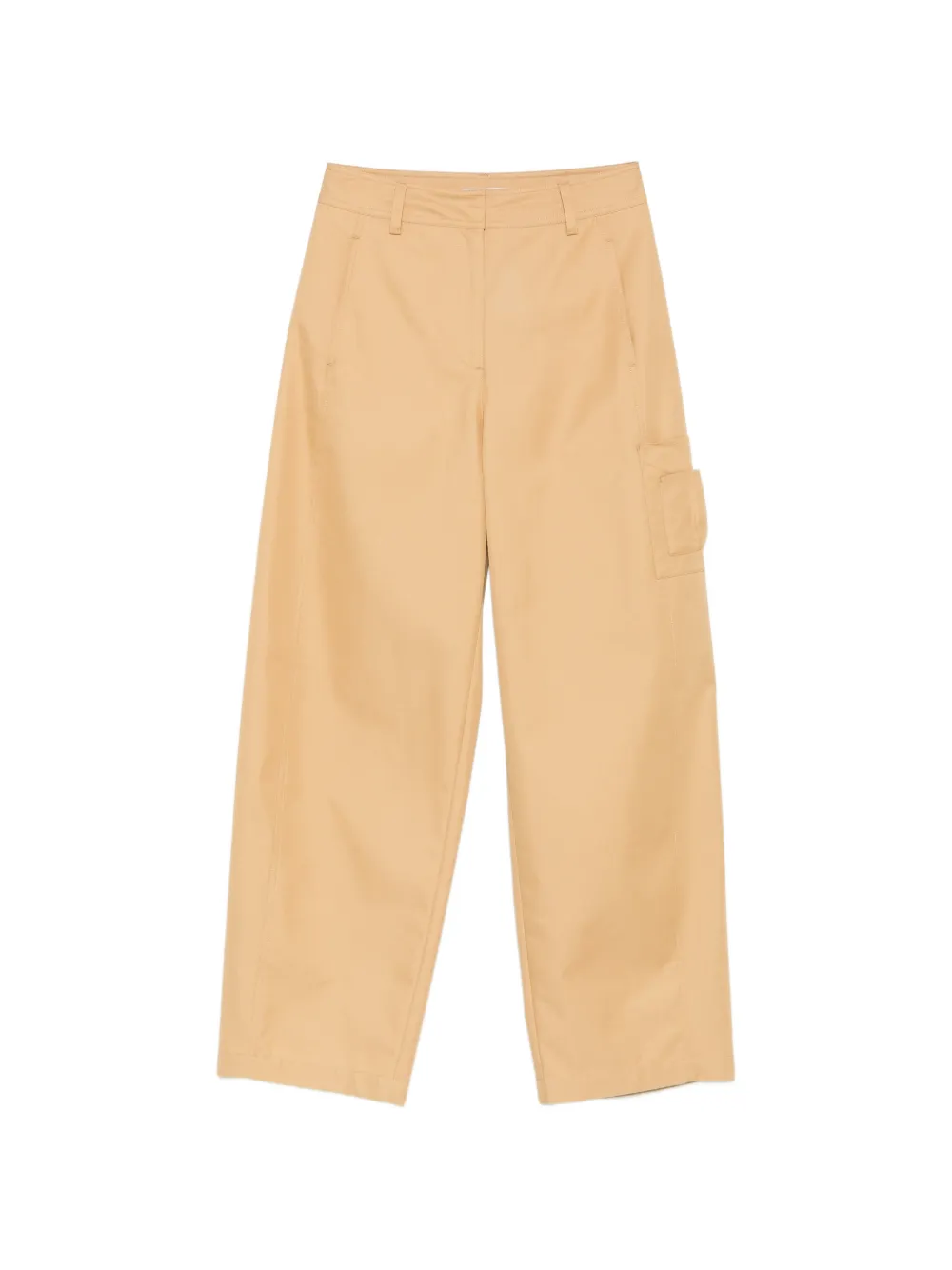 Patrizia Pepe Utility Straight-leg Trousers In Yellow