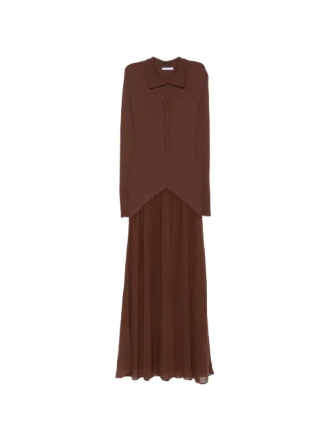Patrizia Pepe ribbed-knit fluid-skirt dress