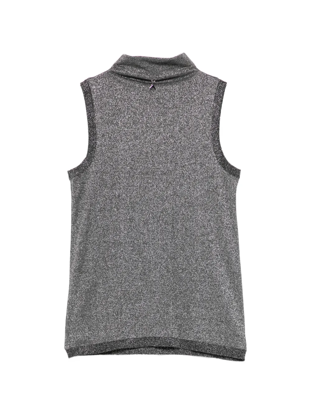 Patrizia Pepe Top met hoge hals Grijs