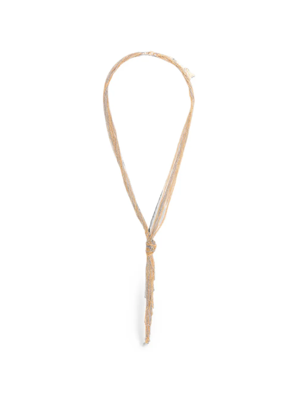 Patrizia Pepe Fringe-detail Chain Necklace In Gold