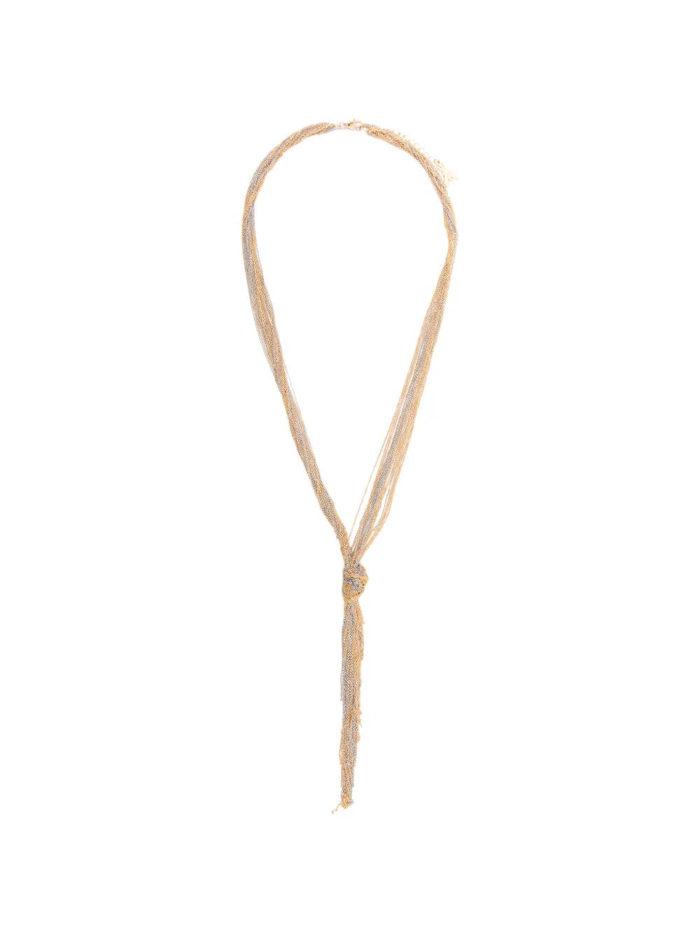 Patrizia Pepe fringe-detail chain necklace - Gold