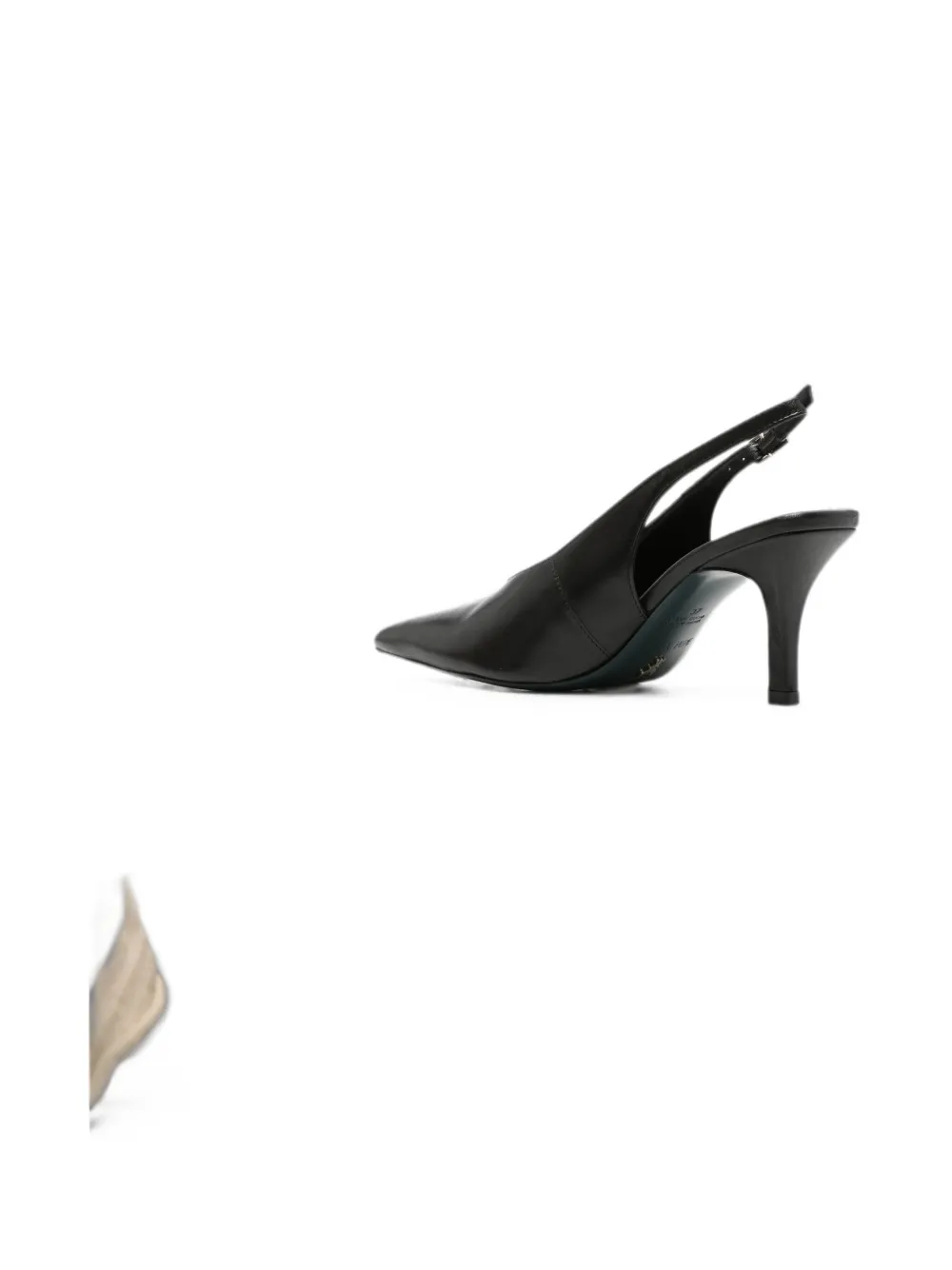 Patrizia Pepe pointed-toe buckled slingback pumps Zwart