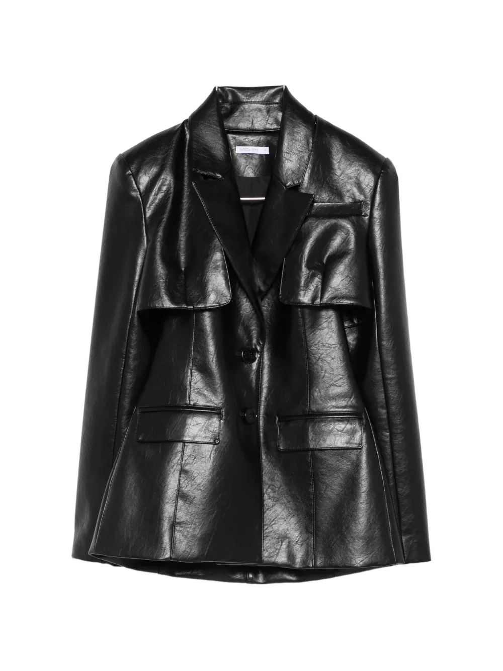 Patrizia Pepe Cut-out Coated Blazer In Multi