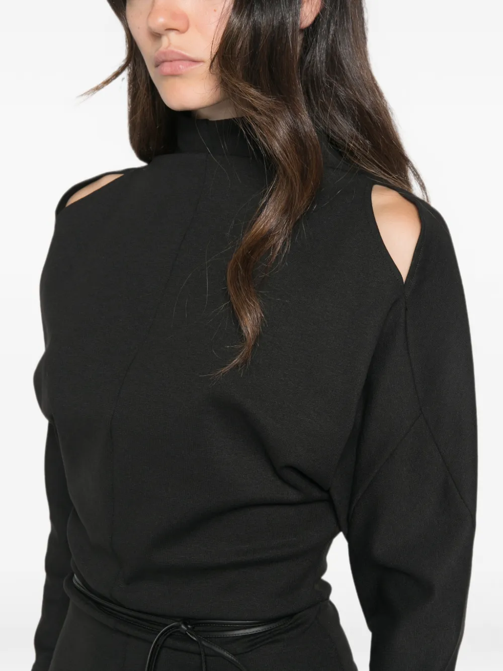 Patrizia Pepe Mini-jurk met uitgesneden details Zwart
