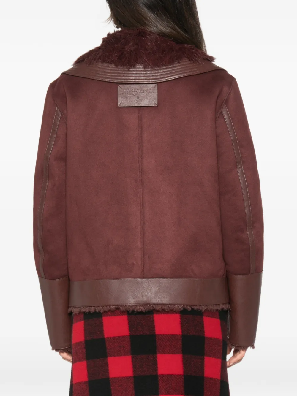 Patrizia Pepe faux-fur jacket Bruin