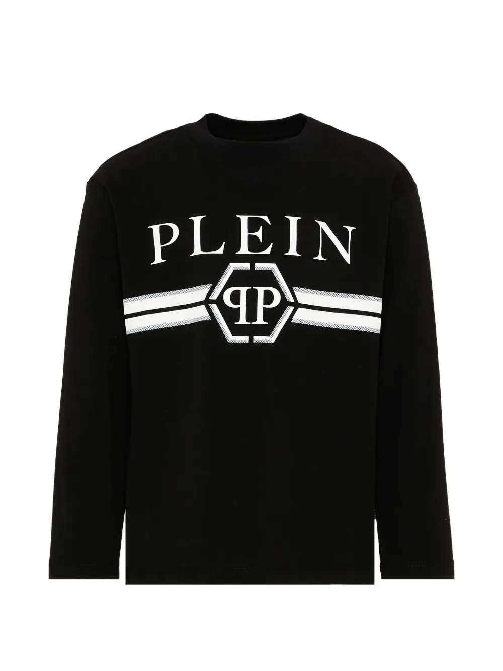 Philipp Plein Junior logo-print long-sleeve T-shirt - Nero