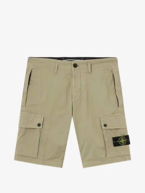 Stone Island Compass-patch cargo shorts