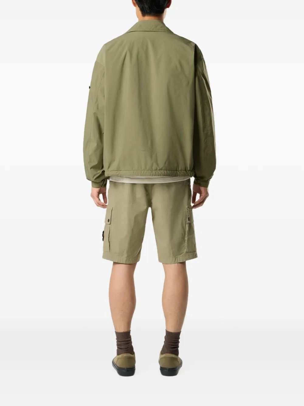 Stone Island Twill slim-fit cargo bermuda shorts van biologisch stretch-katoen met ritszakken Beige