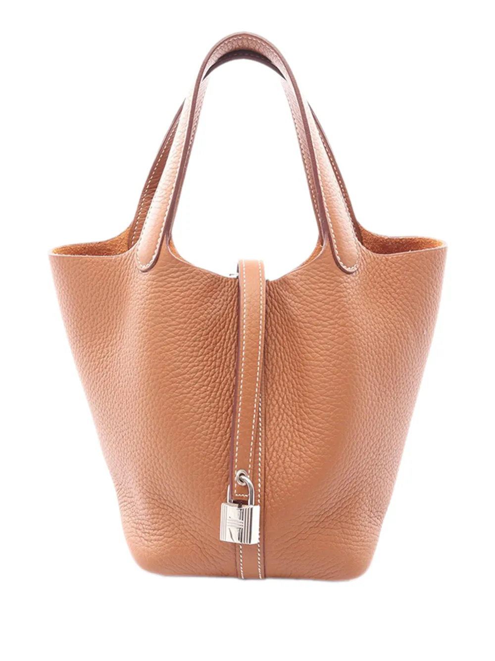 Hermès Pre-Owned 2024 Clemence Picotin Lock Handtasche 18cm - Braun