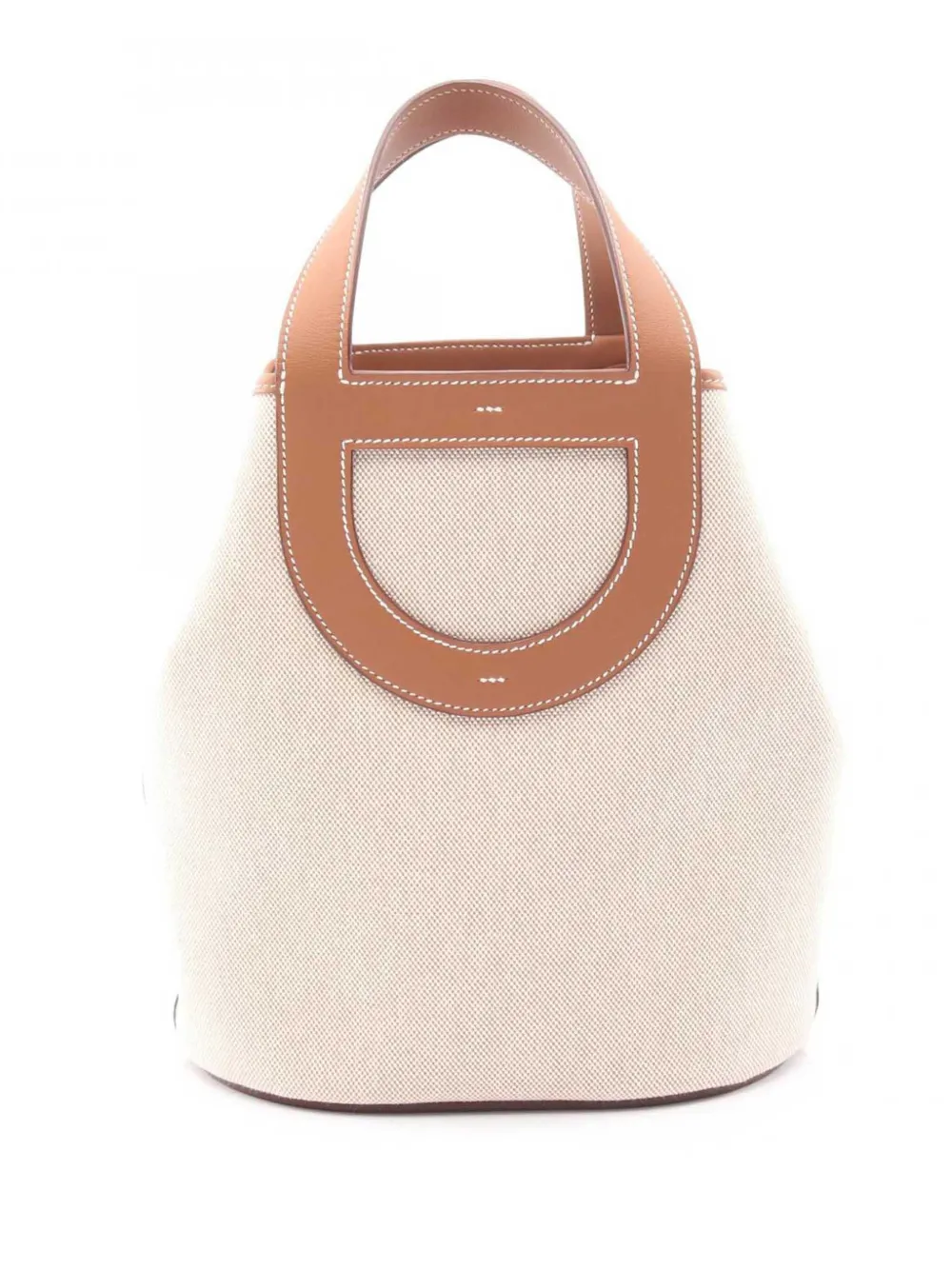 Hermès Pre-Owned 2025 Toile and Swift In the Loop 23 handbag - Neutrals