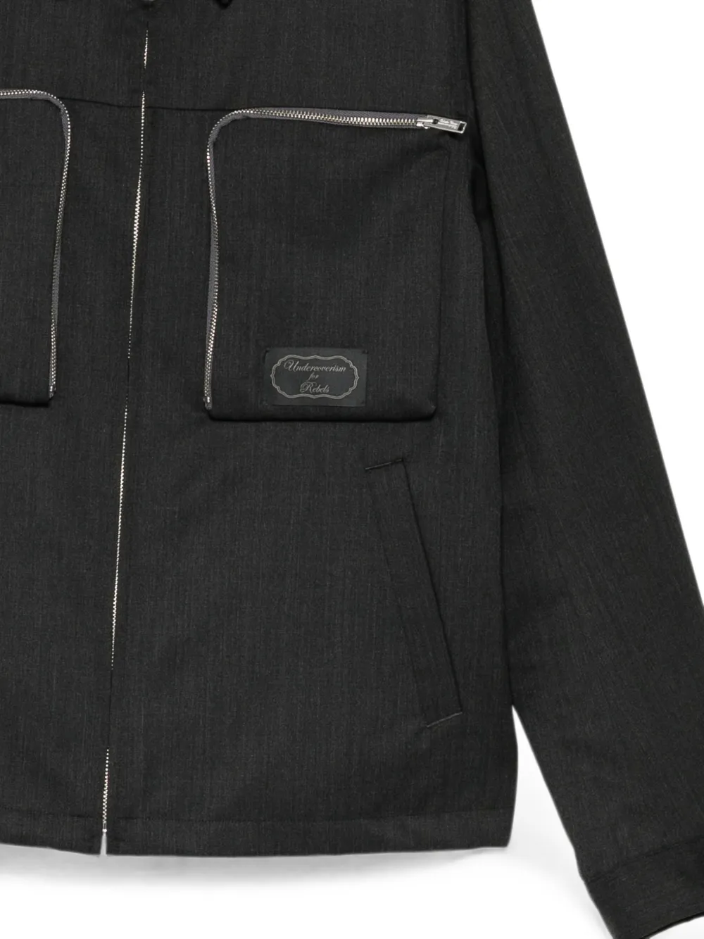 Undercover Cargojack met rits Grijs